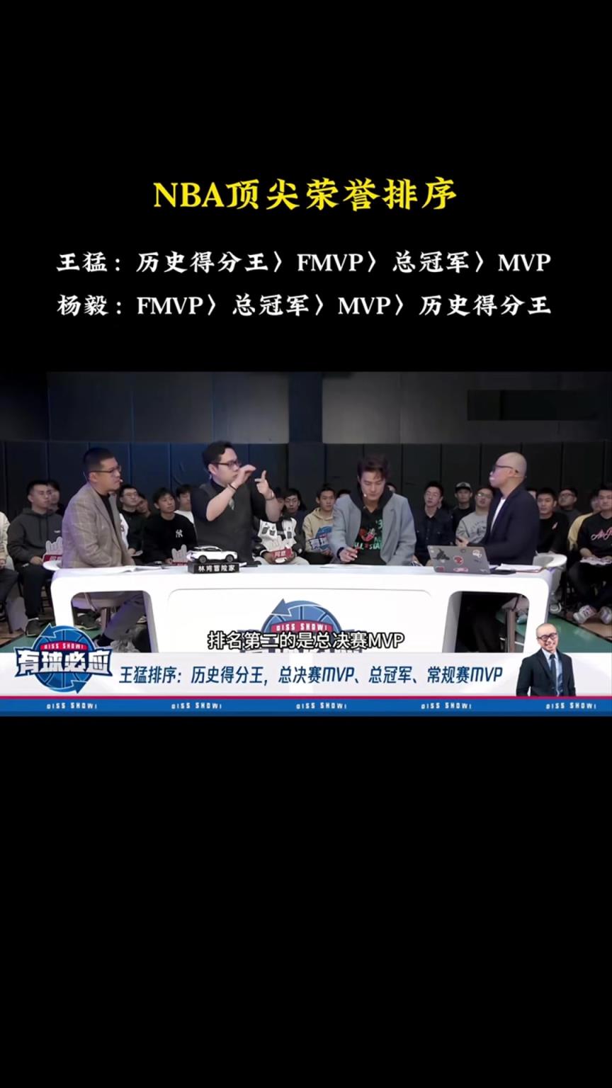 歷史得分王&FMVP&MVP&總冠軍的排序！楊毅：歷史得分王最后！